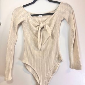 Crotchet Long Sleeve Body Suit